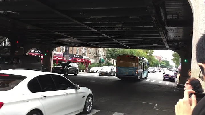 This is the new B82 SBS on the first day in Brooklyn