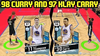 CAN 98 DIAMOND CURRY AND KLAY CARRY US?! NBA 2K17 MYTEAM ONLINE GAMEPLAY