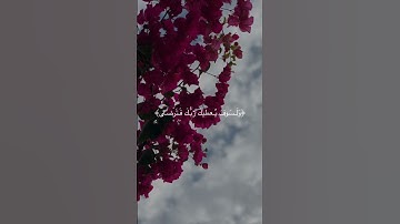{وَلَسَوْفَ يُعْطِيكَ رَبُّكَ فَتَرْضَىٰ} سورة الضحى(١-٥)||عبد الباسط