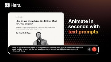 Hera, Your AI Motion Designer (Demo)