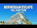 NCL Escape Complete Cruise Ship Tour | Deck to Deck