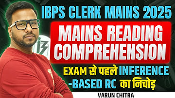 🔥 Mains Level Inference-Based Reading Comprehension | High Level Reading Comprehension | Varun Sir