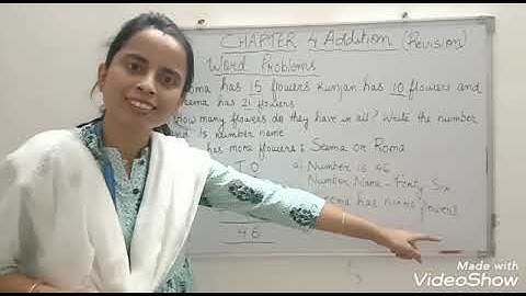 Addition Word Problems (Revision) Class 1 (A,B)24thSep2020@SFSNARENGI
