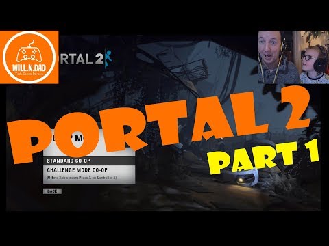 Gameplay - PC - Portal 2 In Amazing Split Screen - Part 1 !