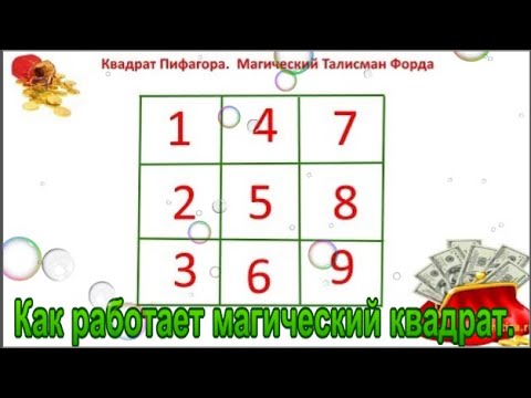 Как работает магический квадрат.