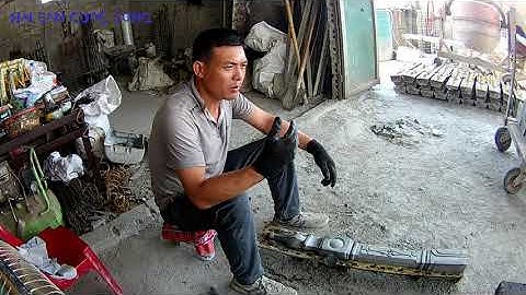 hàng rào bê tông đây là cách tháo khuôn,hàng rào tài phú hoa văn chìm.hải sản cuộc sống.