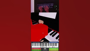 Playing PIANO on a keyboard then IRL Piano in Roblox Got Talent