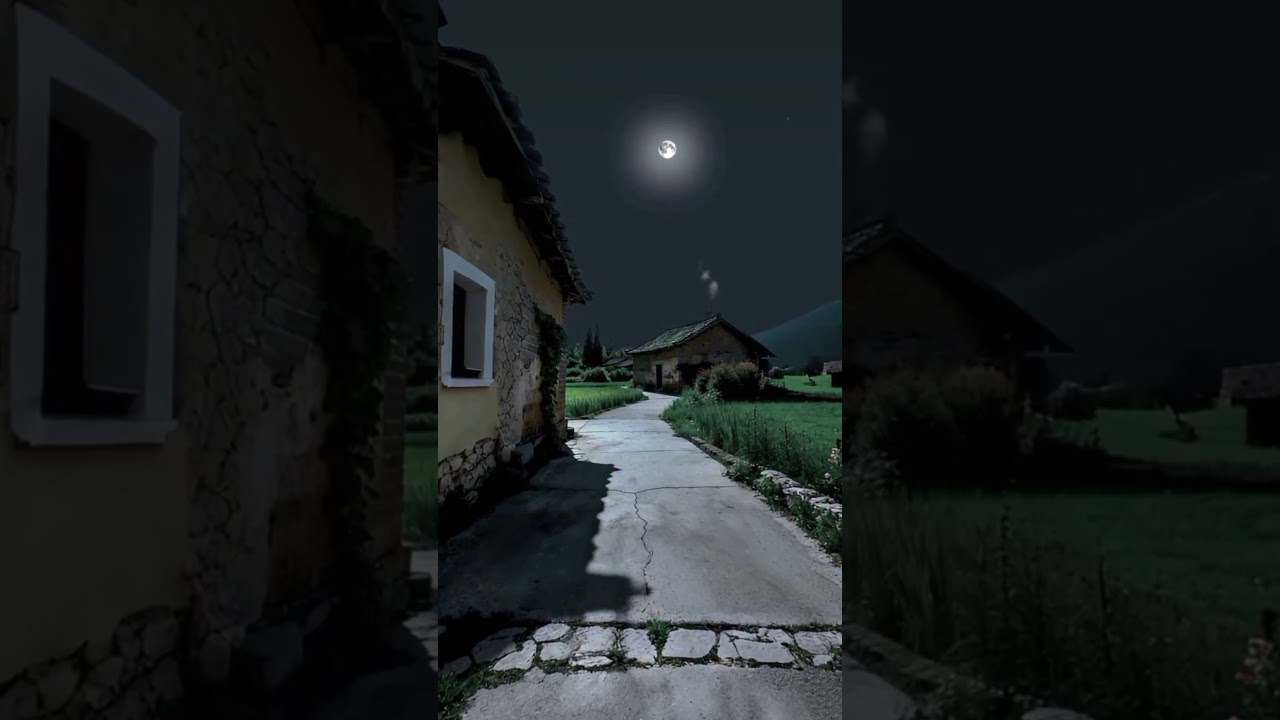 peaceful village night ✨🪴🌱