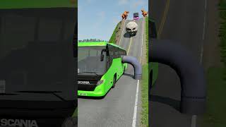 Long Capsule Buses vs Low Pipes - BeamNG.Drive