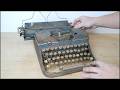 RESTORATION antique TYPEWRITER from 1947. Amazing Restoration of a RUSTY typewriter.