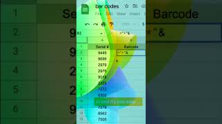Excel me Barcode Kaise Banaye | Create Barcode in Excel in 1 Minute ⚡ #excel #dataanlysis #vlookup