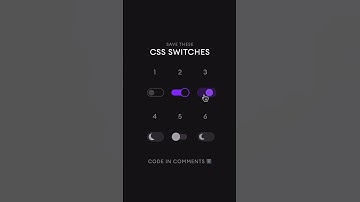 CSS Switches 🔥⁣ #webdevelopment