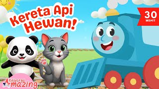 Learn Animal Names with Trains 🚂🐯 | Interactive & Fun Educational Videos for Toddlers & Kindergar...