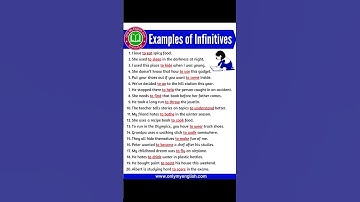 examples of infinitive verbs#viral,