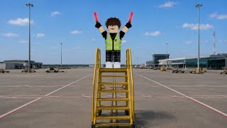 I got a job as airport ground crew