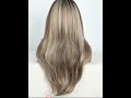 FASHION IDOL 26 polegadas longa reta renda frontal peruca com franja