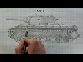 Как нарисовать танк КВ 1