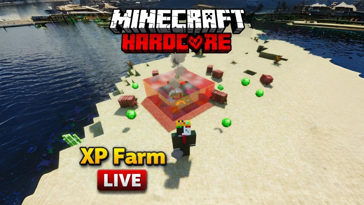 Making A XP FARM TODAY | Minecraft Hardcore Survival | #shorts #minecraft #livestream