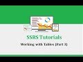 SSRS Tutorials - 5.Working with Tables (Part 3) - Add Page Breaks / Conditional Function