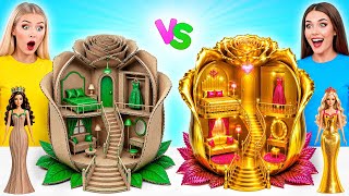 Kami Membina Rumah Anak Patung Yang Menakjubkan Kaya vs Miskin Cabaran | Perang Prank Multi DO Smile