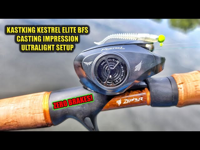 KastKing Kestrel Elite BFS Reel and Zephyr UL Rod Fishing Impression 