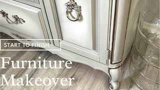 Furniture Makeover using @DixieBellePaint | Hutch Makeover