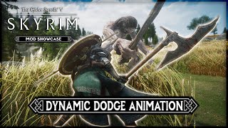 BEST DYNAMIC DODGE ANIMATION! | Skyrim SE/AE: Mods