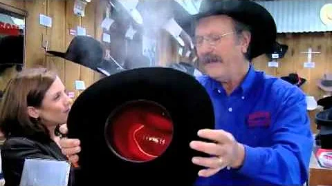 Sam's Western Store demonstrates how to shape hats