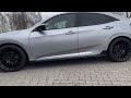 Honda Civic + Felgi Seventy9 model SCF-S 19" 8,5J ET40 5x114,3 bore 73,1 Half Black Matt
