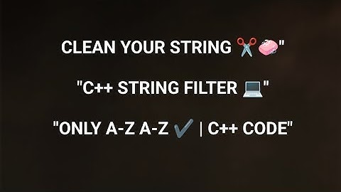 C++ Program to Remove All Non-Alphabet Characters from a String