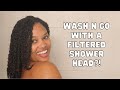 first wash and go in the new house! + using a filtered shower head?!