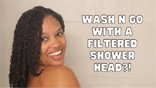 first wash and go in the new house! + using a filtered shower head?!