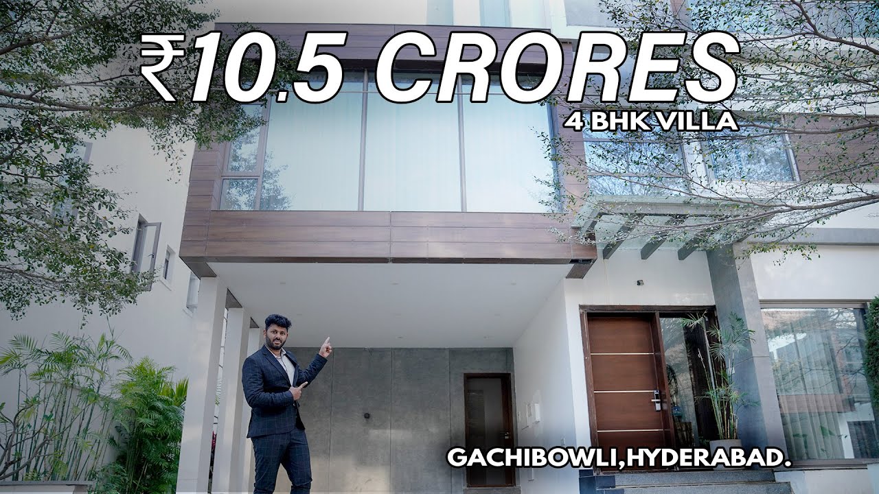 Luxury 4BHK Villa  @10.50 Crores in Gachibowli | | Ultra Luxury Triplex Villa For Sale in Hyderabad