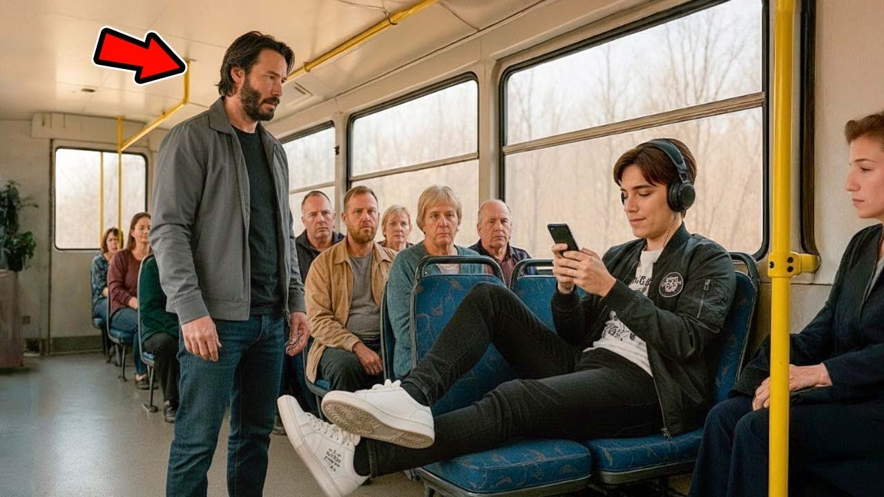 Keanu Reeves Under Bus He Blocked a Seat on the Bus and Humiliated Keanu Reeves — One Minute ...