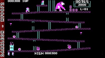 Donkey Kong © 1983 Atari - PC DOS - Gameplay