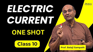 What is Current - Class 10 Physics | Chapter 11 - Electricity | AhaGuru - Prof. Balaji Sampath