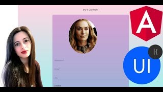 [6/100] User Profile | #Daily UI (AngularJS + AngularJS Material)