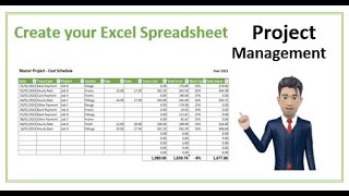 Project Management Spreadsheet Tutorial - Create in just 12 minutes