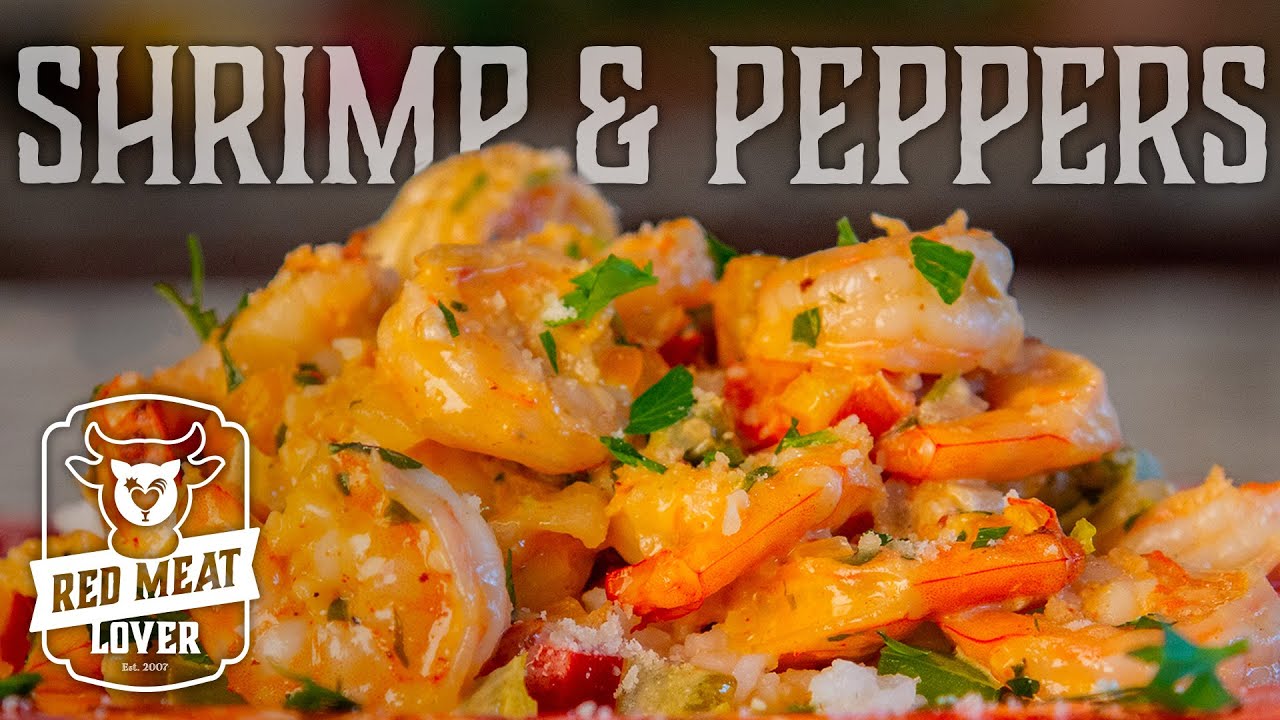 Creamy Garlic Shrimp in White Wine Sauce with Bell Peppers ...