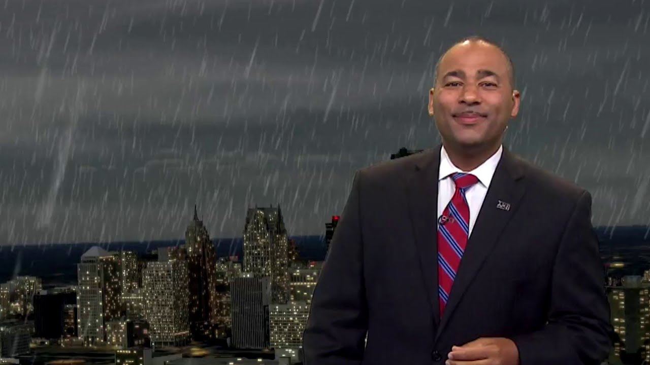 newspaper mockup Metro Detroit weather brief, 9/29/2019, 7 p.m. update