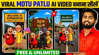 Instagram Viral Motu Patlu Wali Ai Video Kaise Banaye | Trending motu patlu ai video kaise banaen