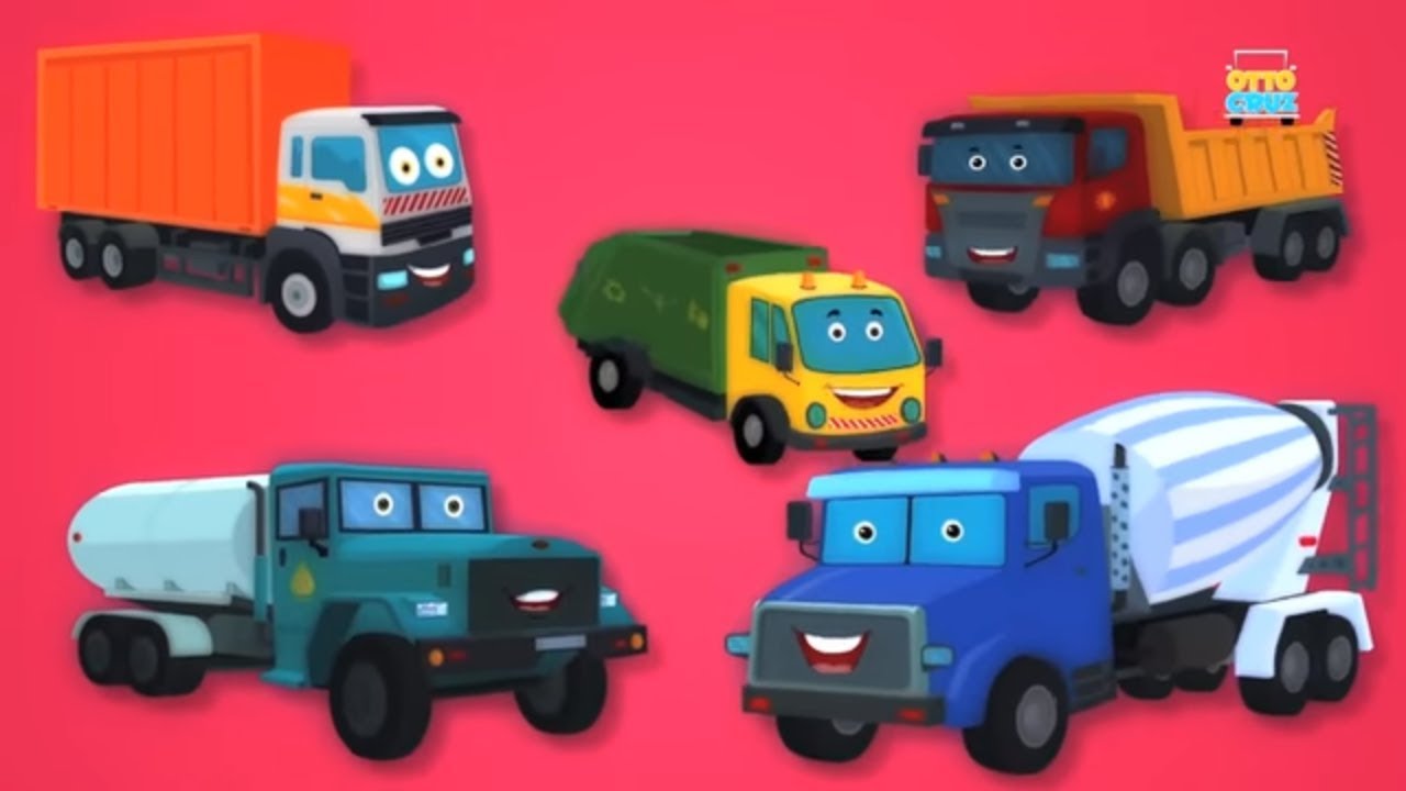 Trucks Finger Family | Truck Cartoon | Nursery Rhyme Song | Kids