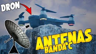 Antenas Parabolicas De Banda C Drone Flight Tecnico Fta Mexico