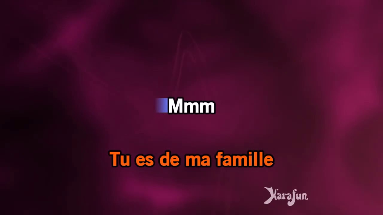Karaoké Famille Jean Jacques Goldman - YouTube