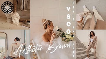 Aesthetic Brown Filter VSCO tutorial photo edit | VSCO full pack