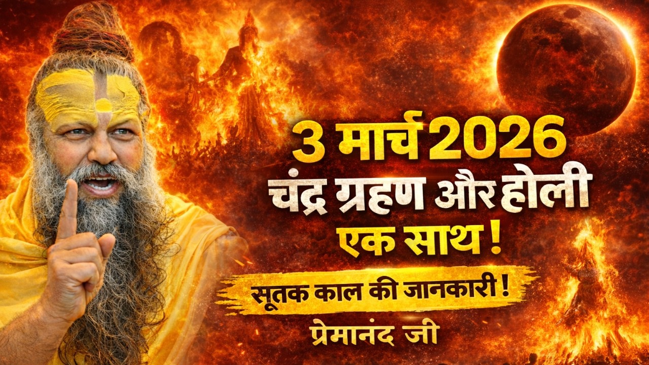 होलिका दहन 2026  2 या 3 मार्च  भद्रा काल से बचने का सही मुहूर्त और गुप्त उपाय   प्रेमानंद जी