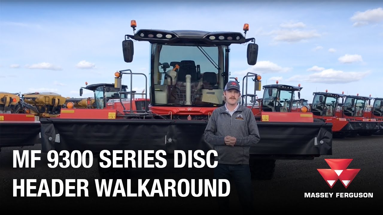 MF 9300 Series Disc Header Walkaround - YouTube