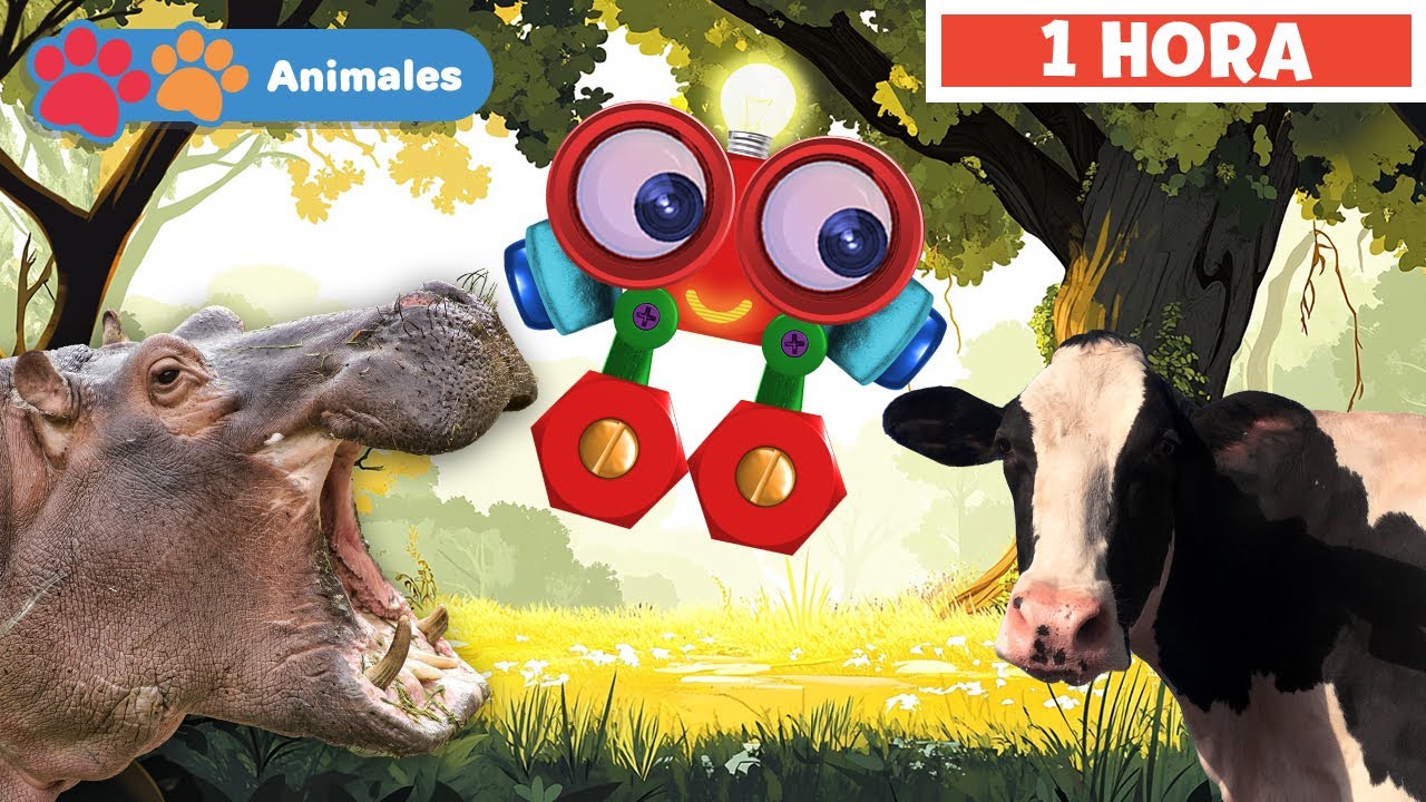 Aprender animales para Niños | Mis Amigos Animales con Robi | Mi Primera Universidad