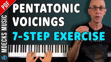 Easy Jazz Piano Pentatonic Voicings  Every Musician Should Know "When I Fall In Love" #jazzpiano