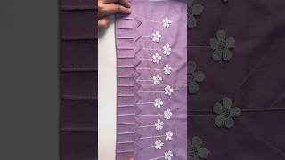 Flower Embroidery & Pleated Trouser Design | Latest Stylish Bottom Design 2025 #shorts
